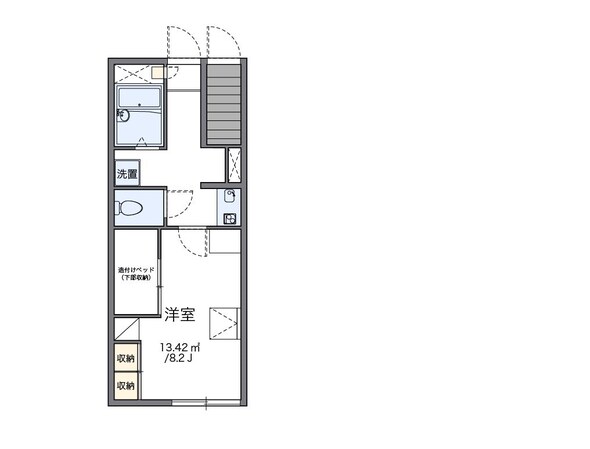 レオパレスレザンの物件間取画像
